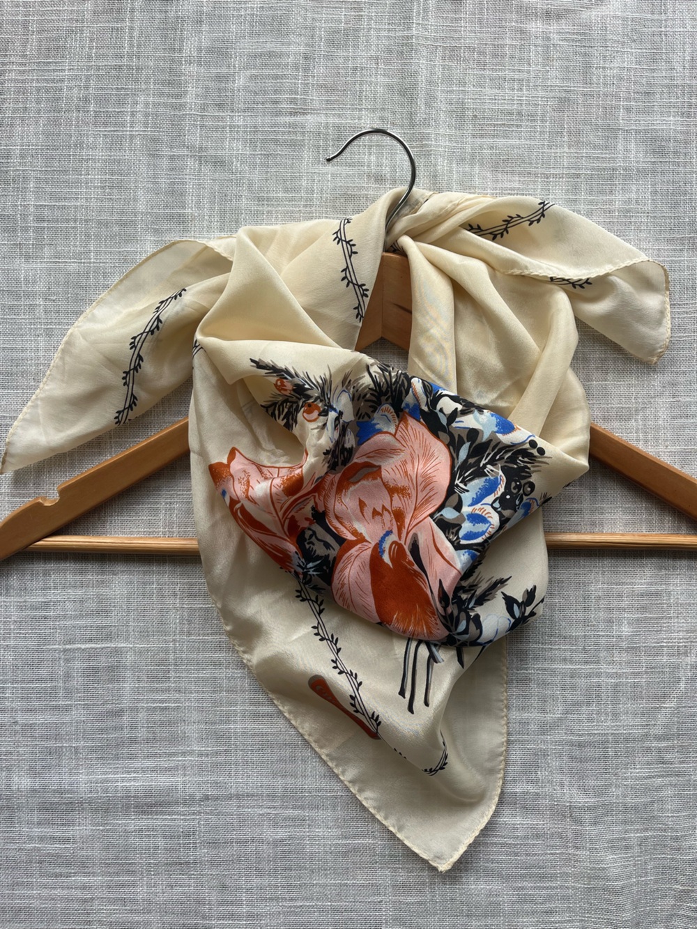 Vtg Silk Bandana